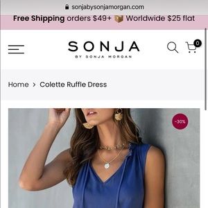 NWOT blue Sonja Morgan dress !!!